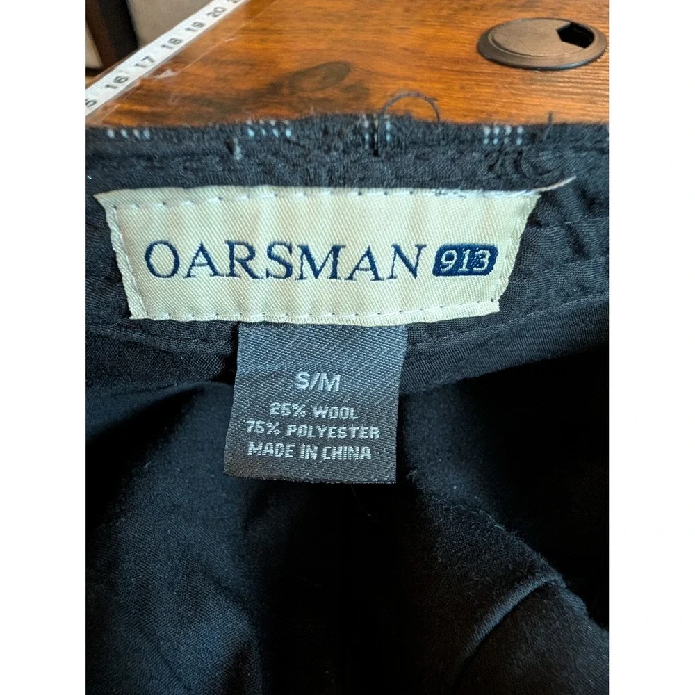 Oarsman 913 Wool Blend Pinstripe Newsboy Cabbie Flat Cap Mens S/M Peaky Blinders
